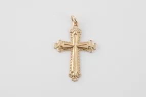 14k Yellow Gold Cross Pendant (2.34g.)