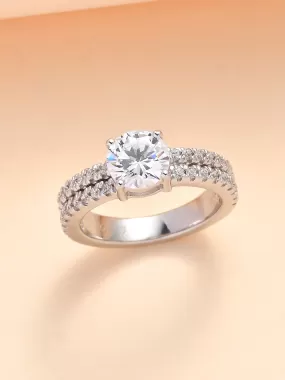 1.5 Carat American Diamond Engagement Solitaire Ring