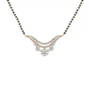 18K Rose Gold 0.75ct Diamond Mangalsutra Necklace