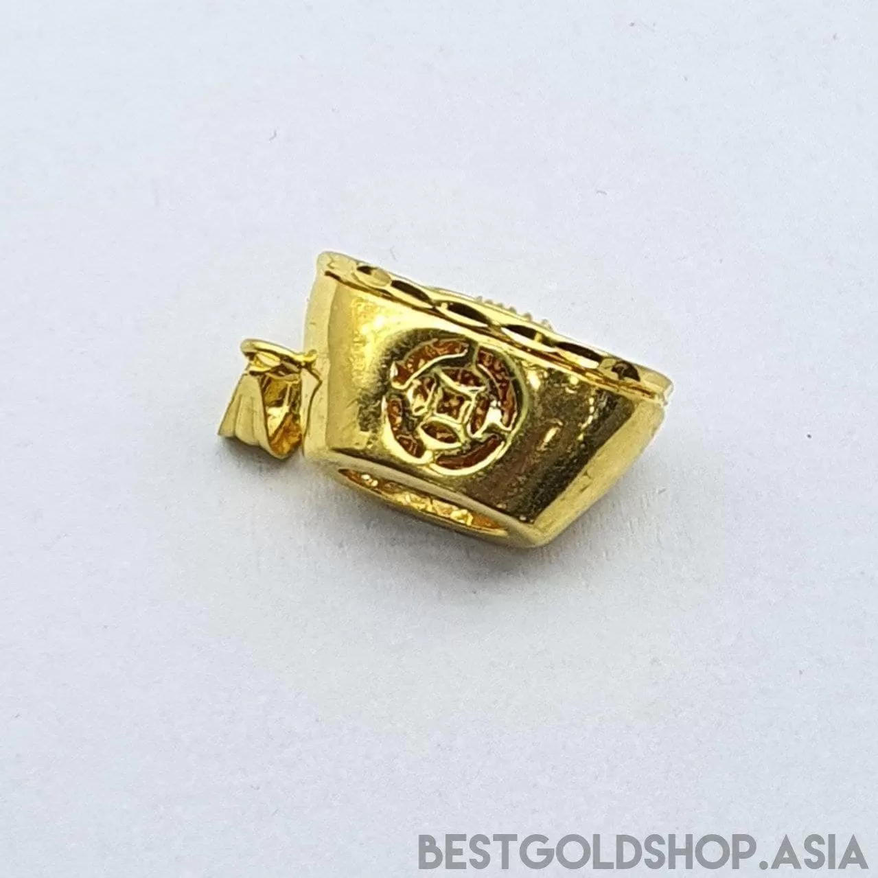 22k / 916 Gold abacus ingot / yuan bao pendant