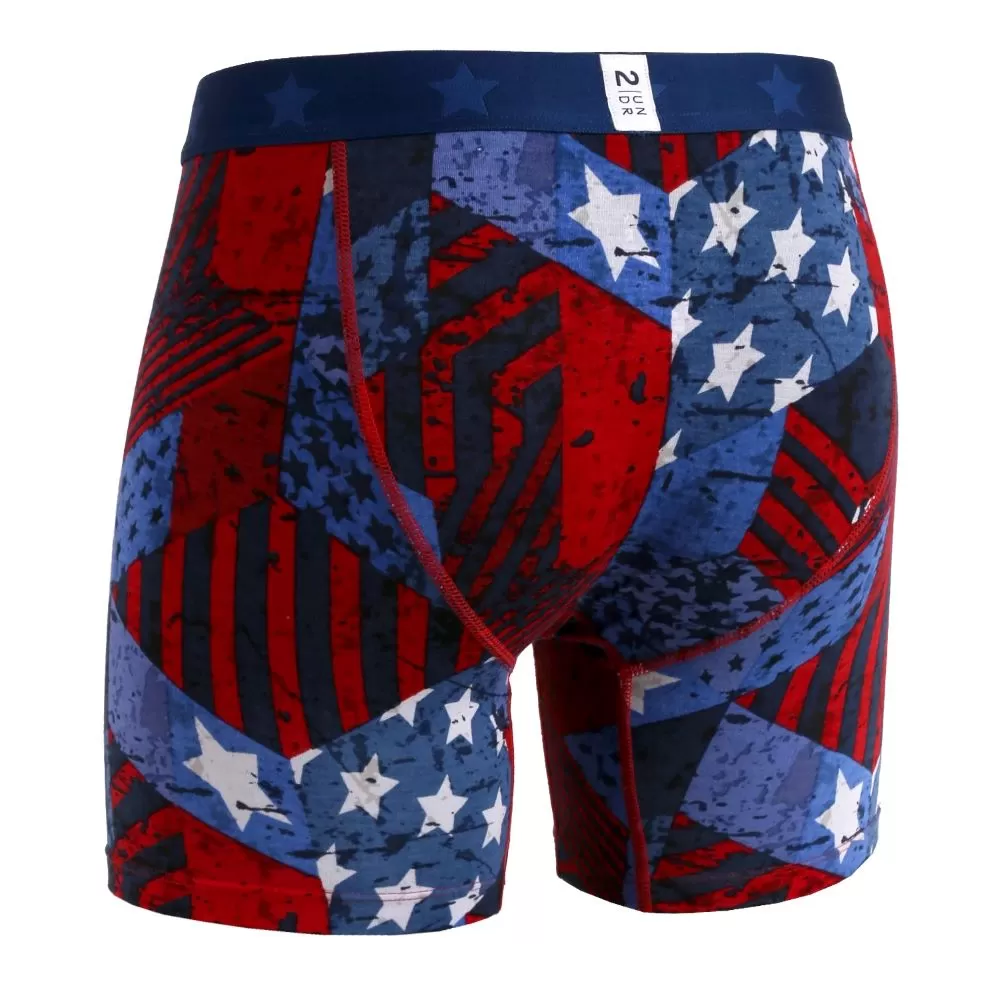 '2UNDR' Men's Swing Shift 6 Boxer Brief - Freedom