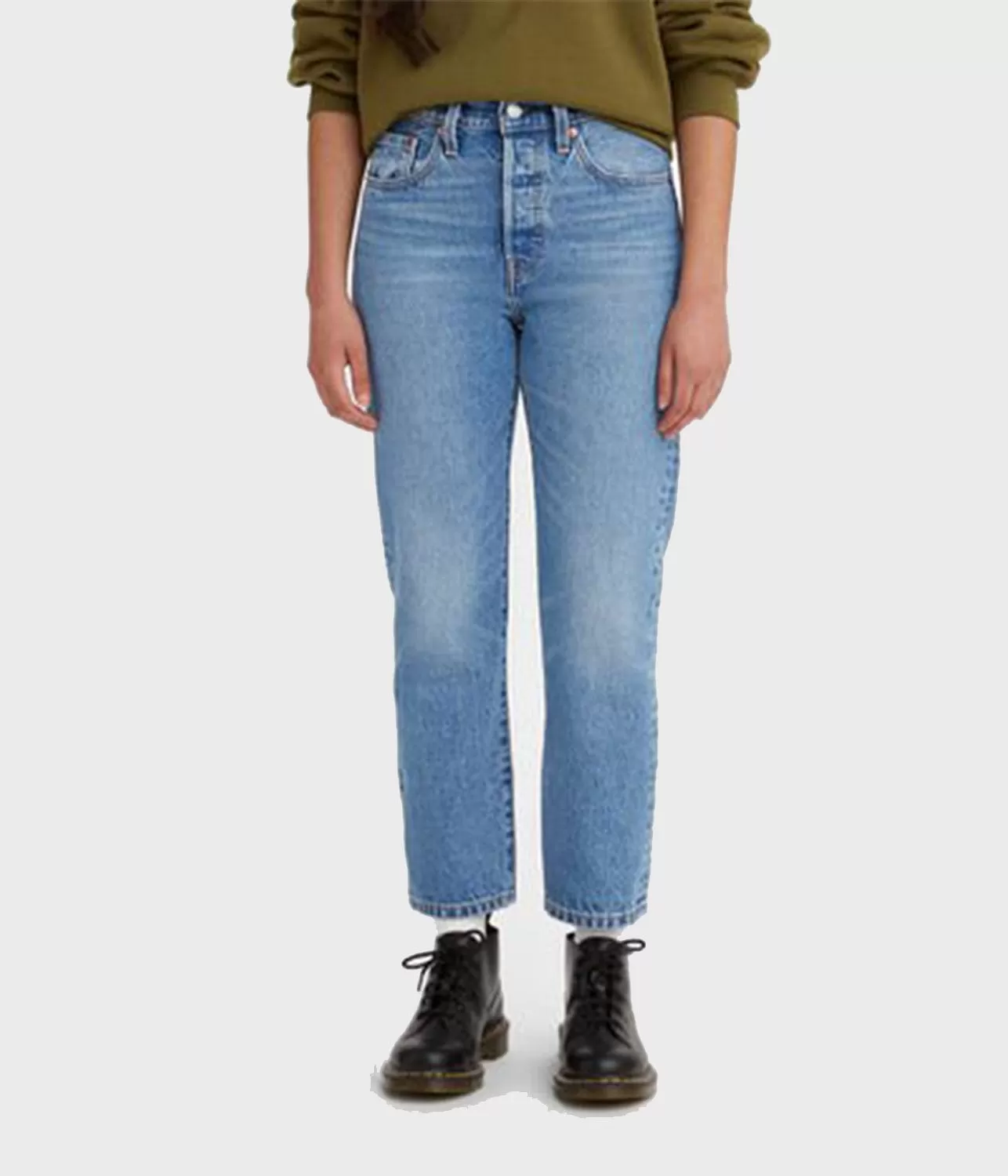 501's ORIGINAL CROPPED JEAN- INDIGO WORN IN