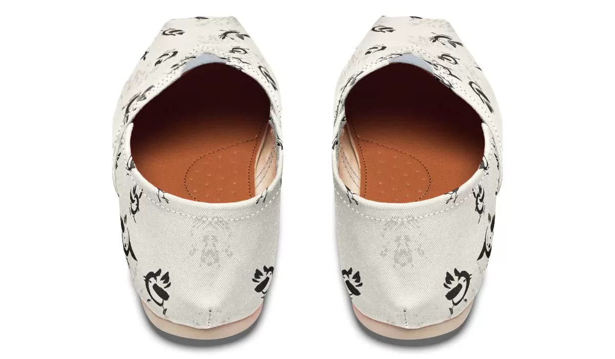 Abstract Bird Pattern Casual Shoes