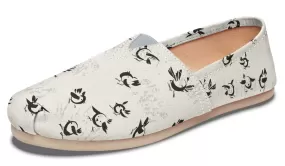 Abstract Bird Pattern Casual Shoes