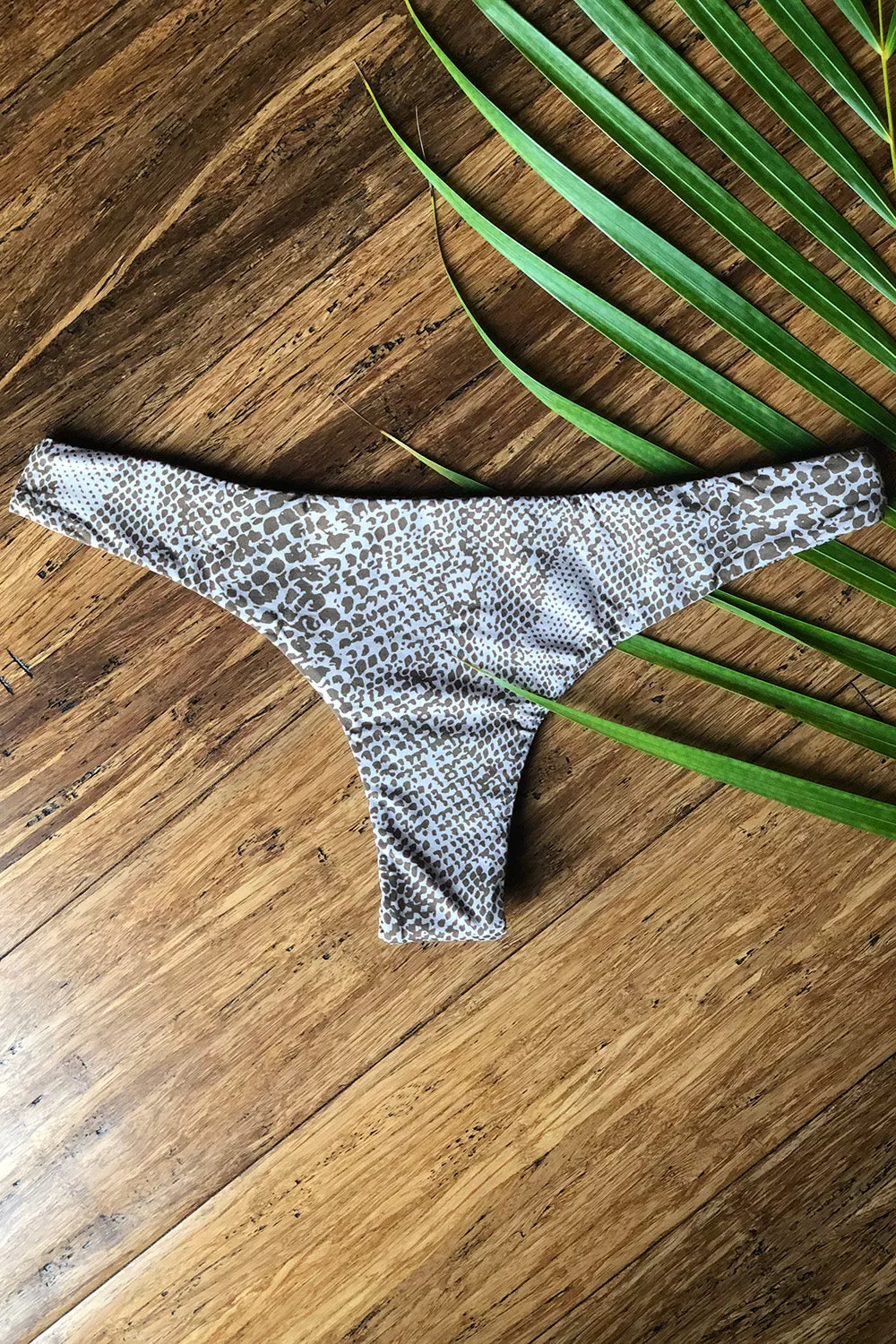 ACACIA Swimwear *EXCLUSIVE* Ho'okipa Lining Bottom in Brown Snake