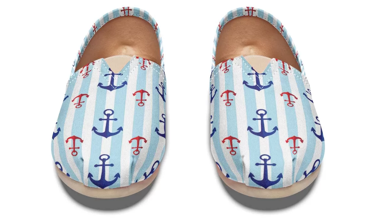 Anchor Pattern Casual Shoes