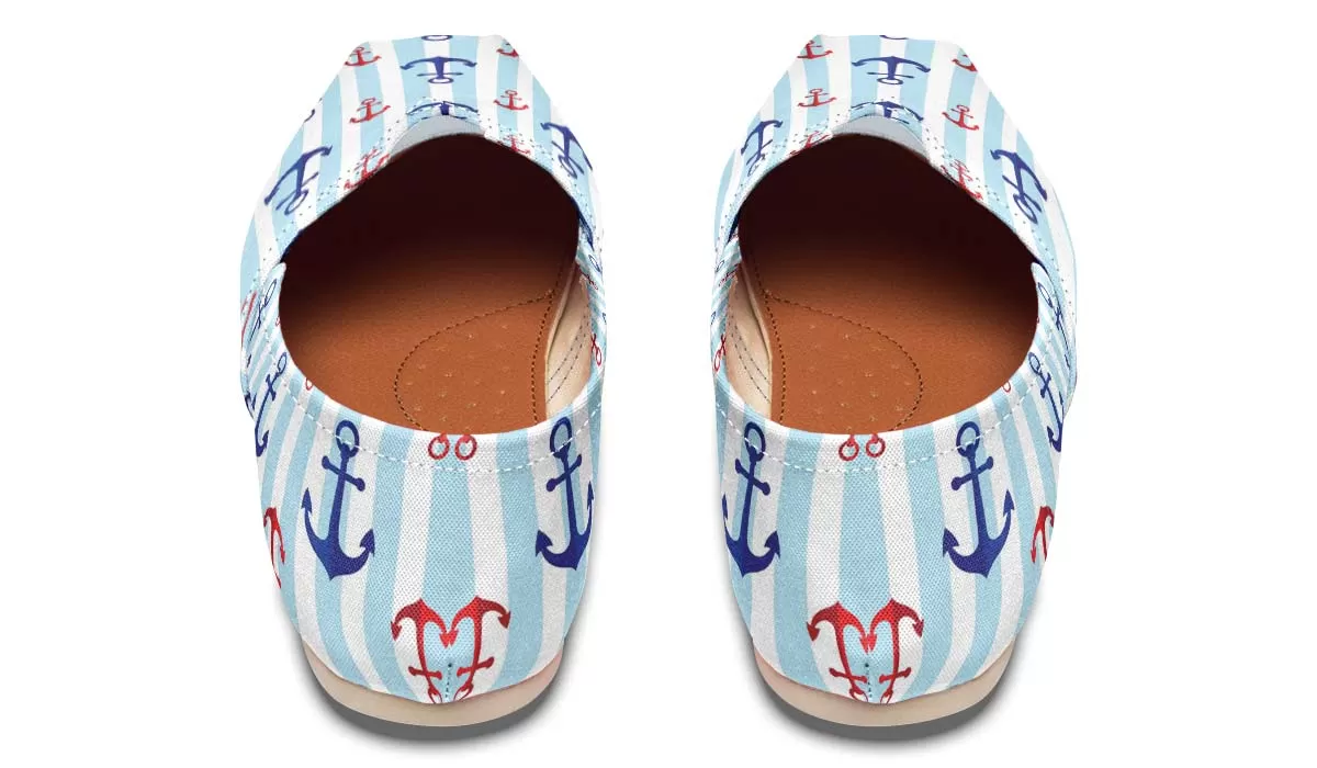 Anchor Pattern Casual Shoes