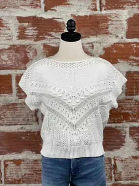 Another Love Aurora Sweater in White