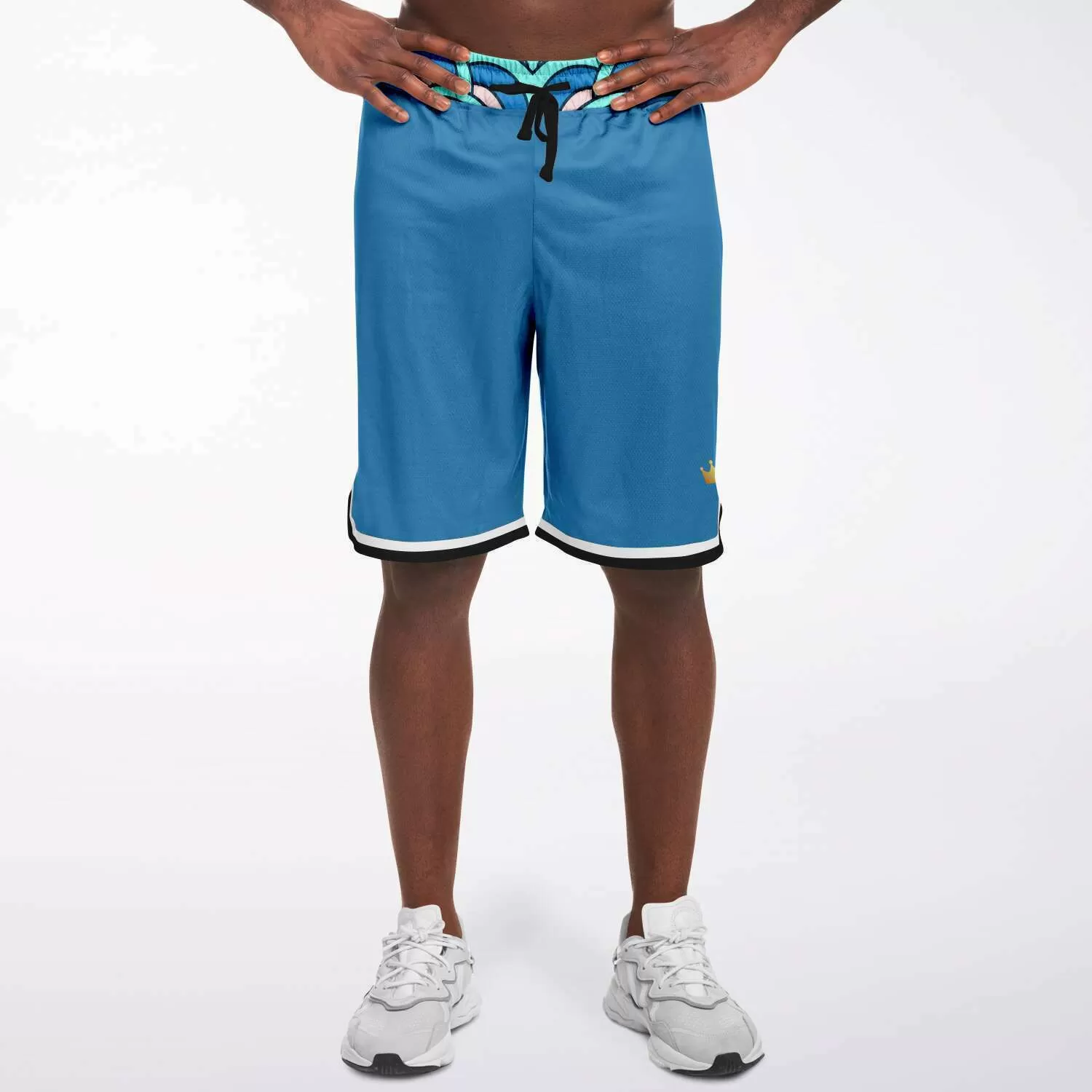 Aqua Amarillo Unisex Basketball Shorts