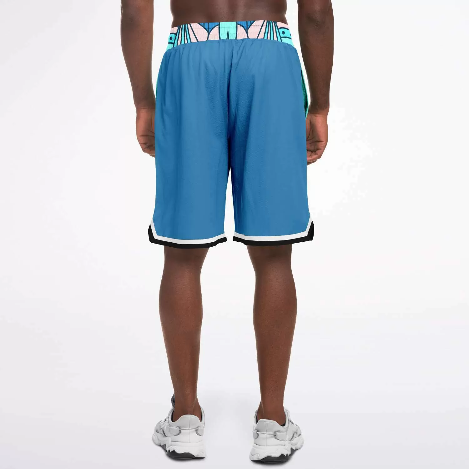 Aqua Amarillo Unisex Basketball Shorts