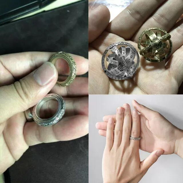 Armillary Astrological Sphere Ring