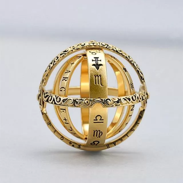 Armillary Astrological Sphere Ring