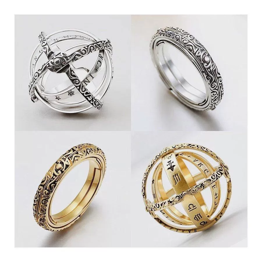 Armillary Astrological Sphere Ring