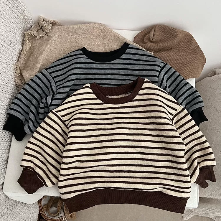 Baby Kid Boys Striped Tops Wholesale 23113018