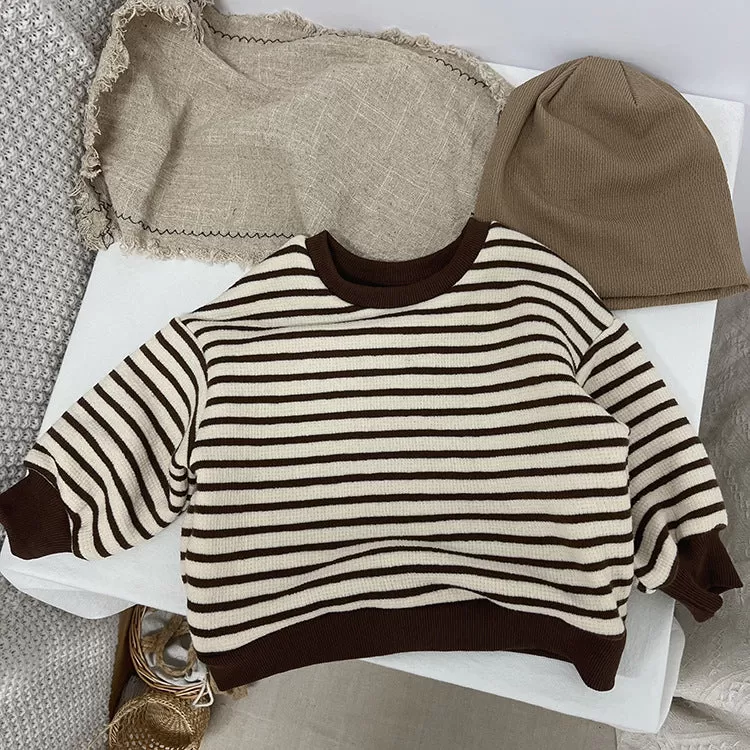 Baby Kid Boys Striped Tops Wholesale 23113018