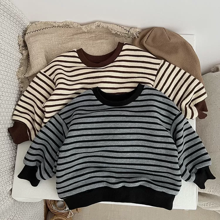 Baby Kid Boys Striped Tops Wholesale 23113018