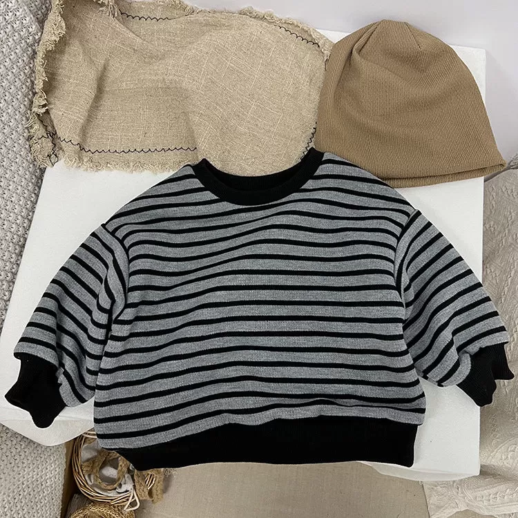 Baby Kid Boys Striped Tops Wholesale 23113018