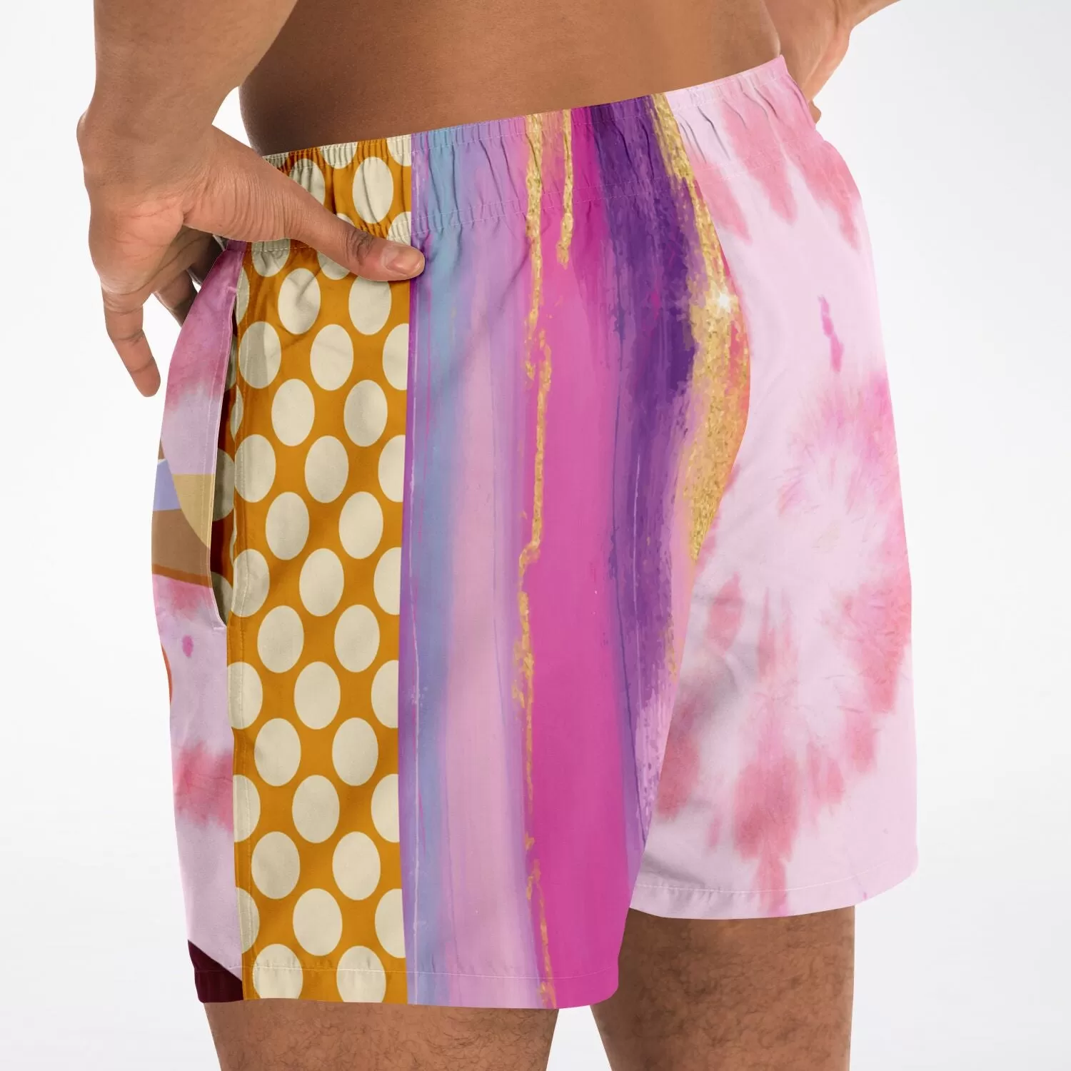 Bahama Mama Bella Patchwork Print Swim Trunks/Shorts