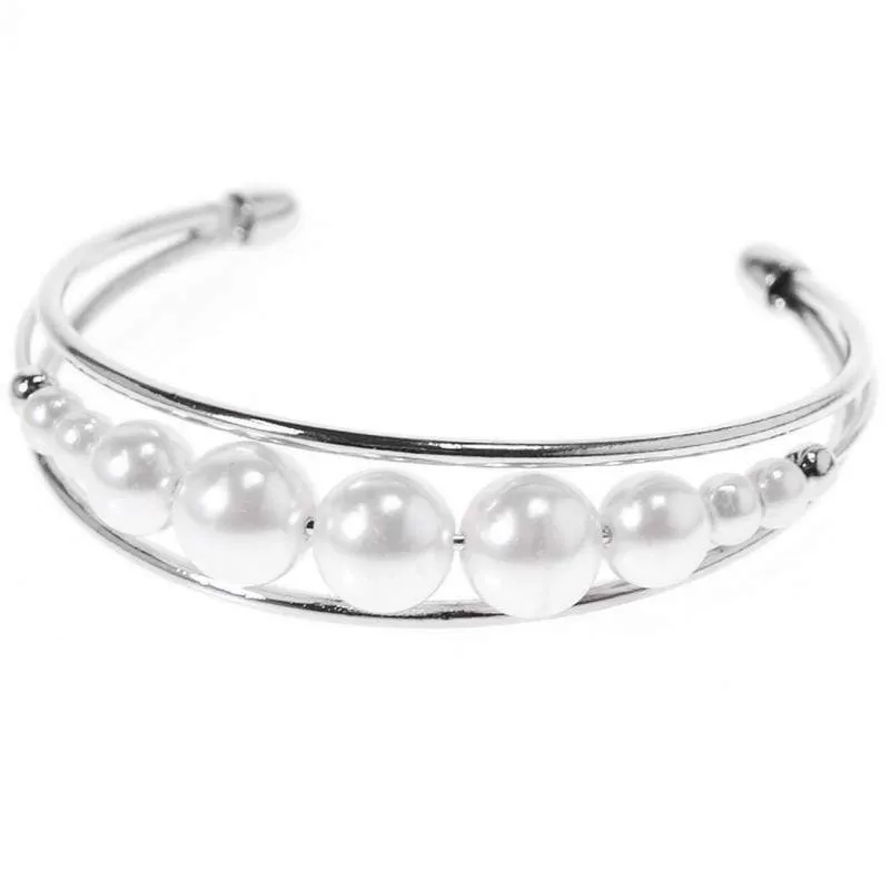 Ballroom Romance White Cuff Bracelet