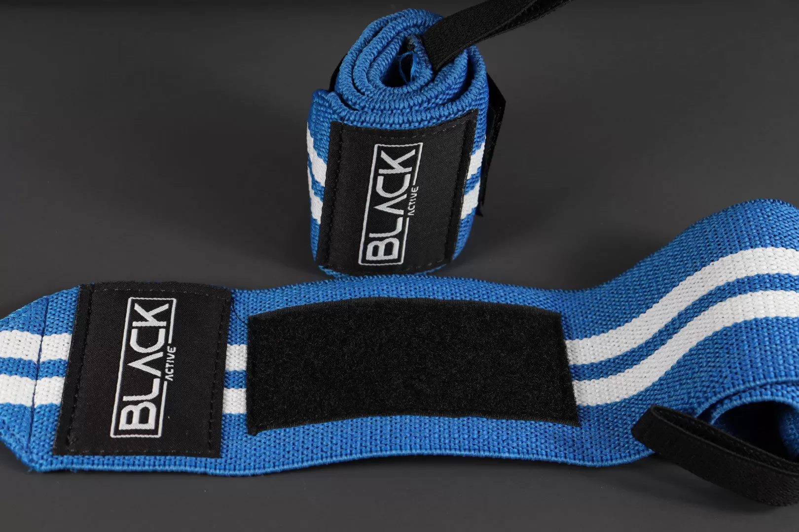 BLUE STRIPE WRIST WRAPS