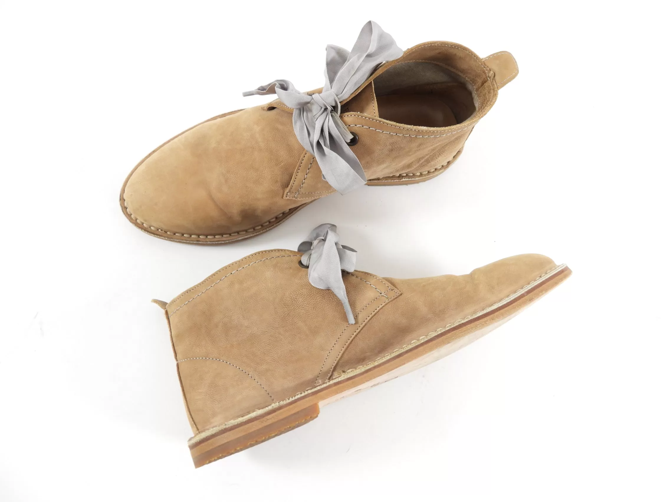 Brunello Cucinelli Natural Raw Leather Desert Boot - 38