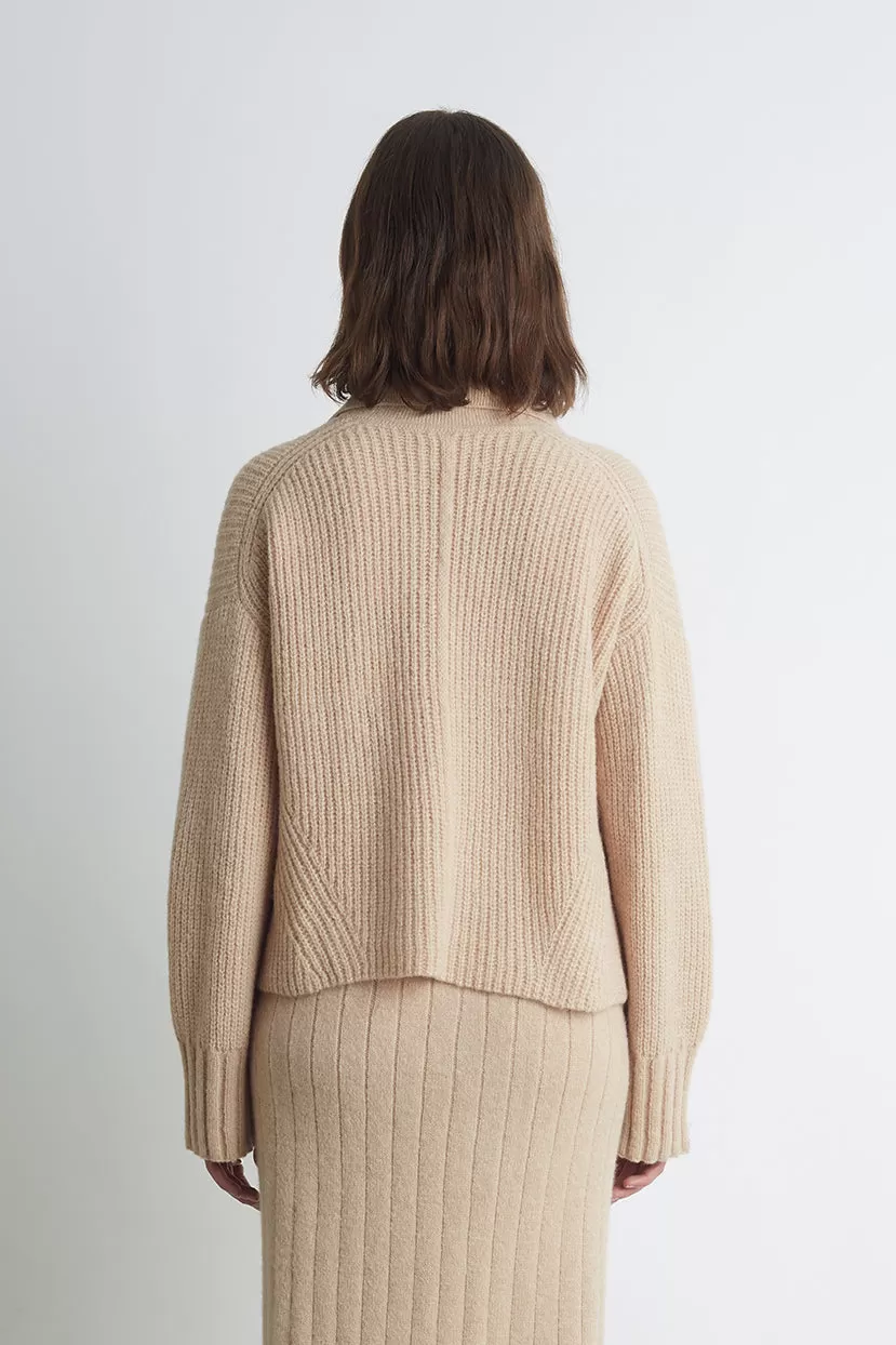 BRYNN SWEATER | PALE CAMEL