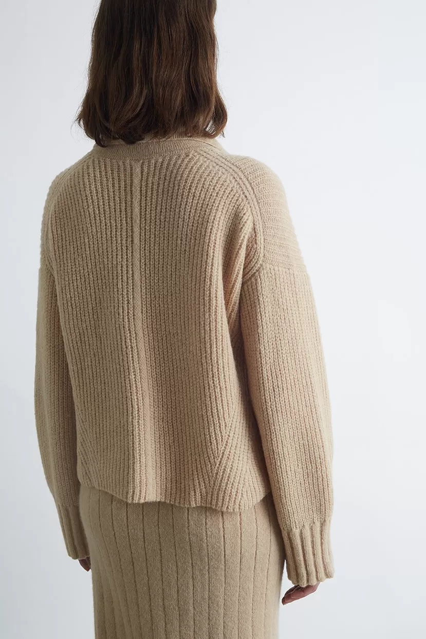 BRYNN SWEATER | PALE CAMEL