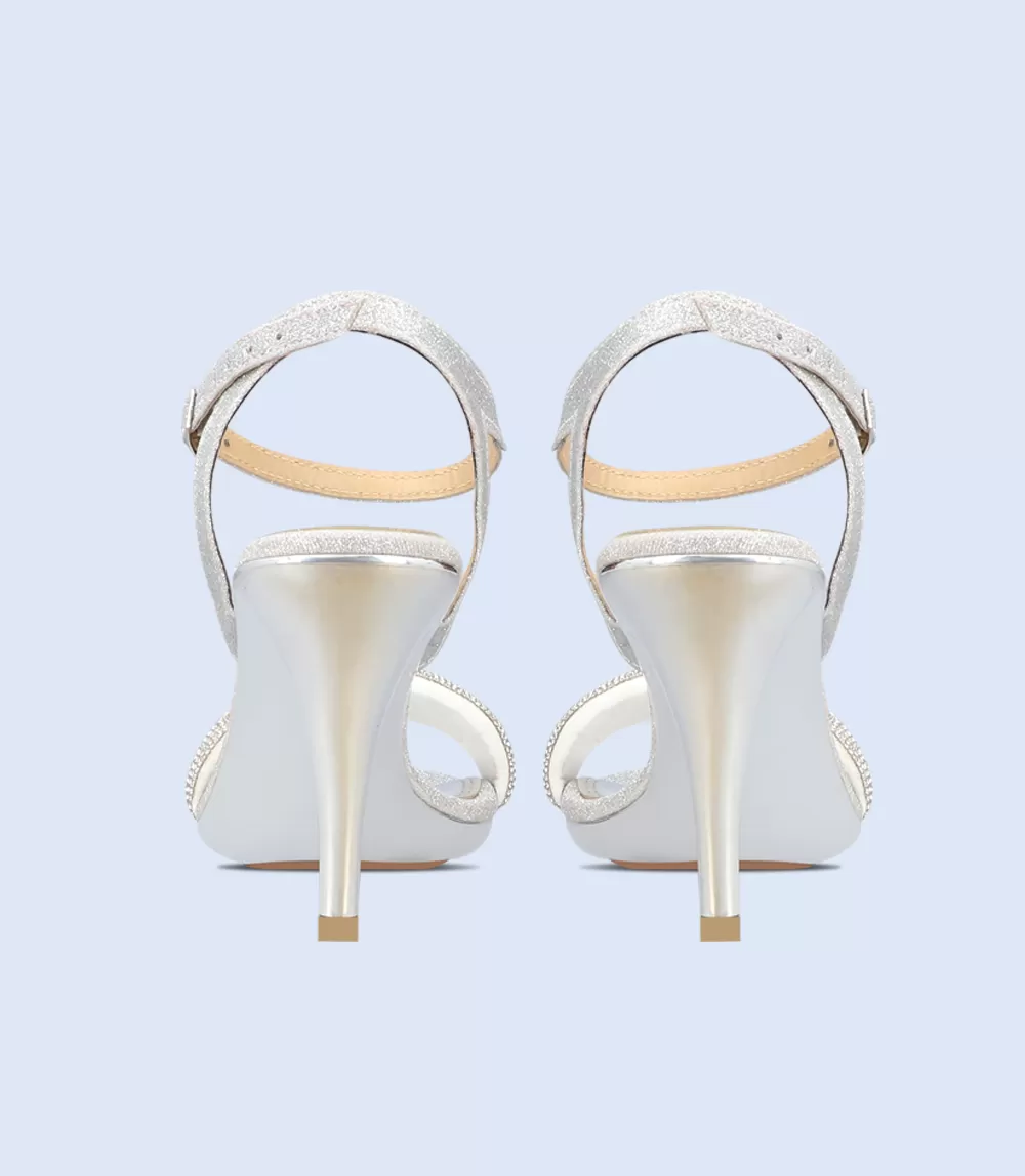 BW9489-SILVER-Sandal Heel