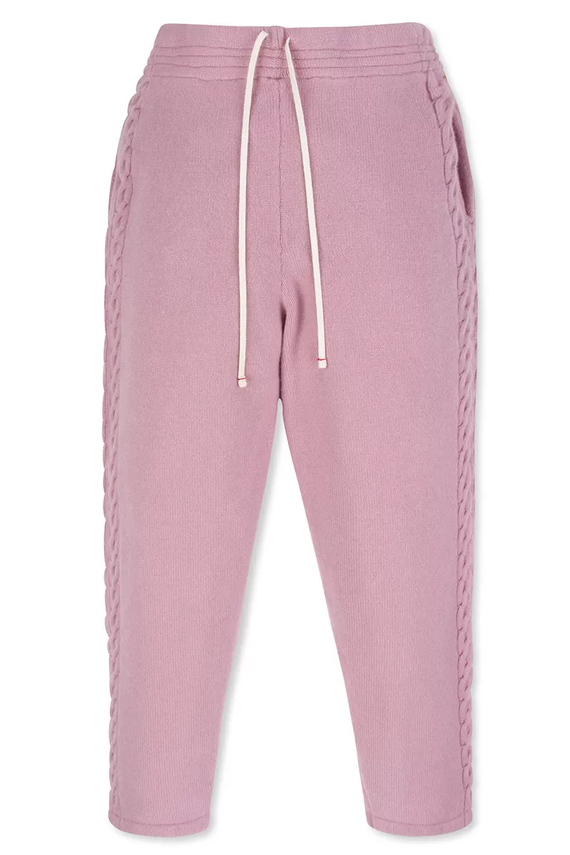 Cable Knit Cashmere Lounge Pant