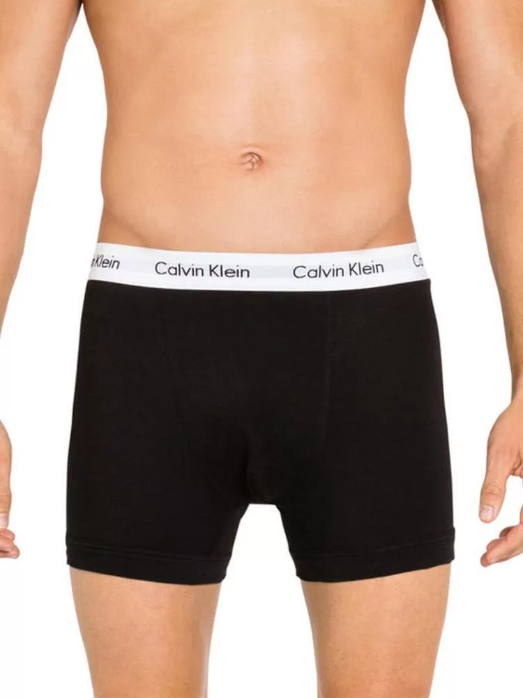 Calvin Klein Cotton Stretch Trunks - Black