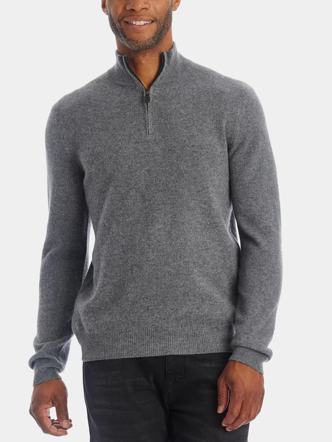 Cashmere Quarter Zip Sweater