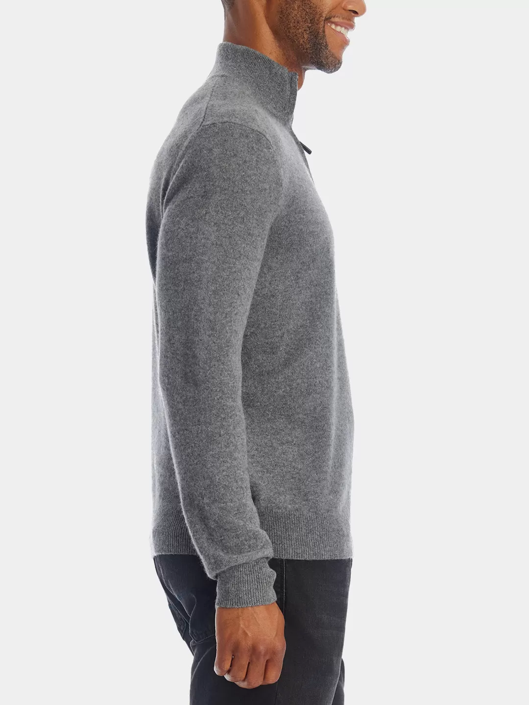 Cashmere Quarter Zip Sweater