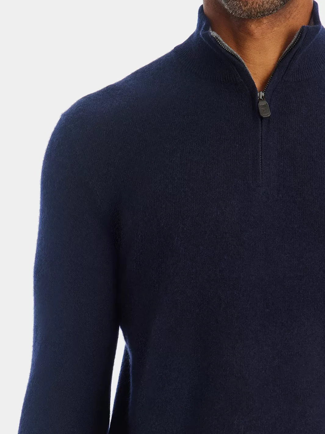 Cashmere Quarter Zip Sweater