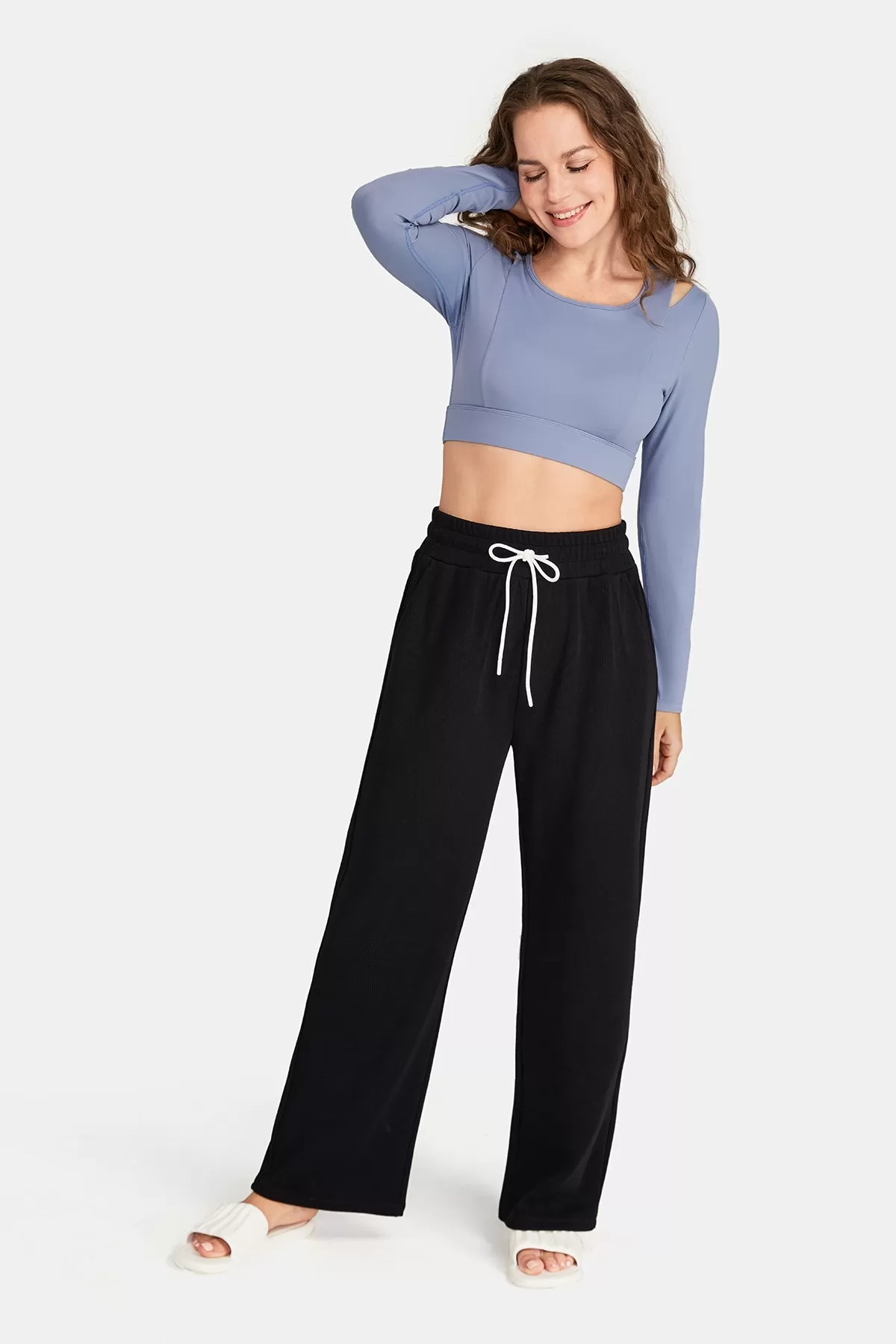 Casual Striped Lightweight Track Pant