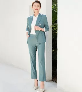 Charlene Double Breasted Blazer & Cropped Pant Suit