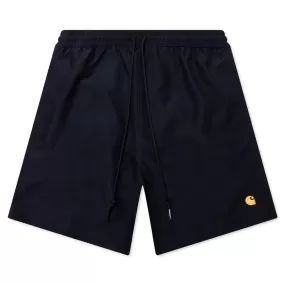 Chase Swim Trunks - Dark Navy/Gold