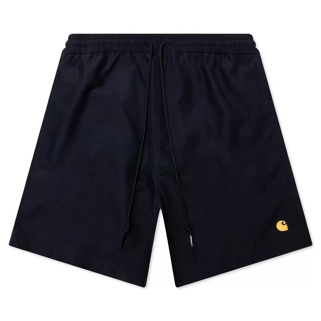 Chase Swim Trunks - Dark Navy/Gold