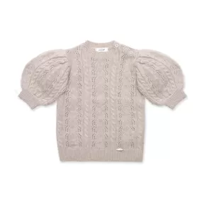 Claire Cashmere puff sleeves sweater