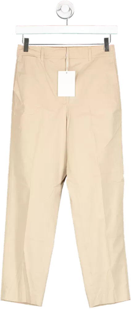 cos Beige Straight Leg Trousers UK 6