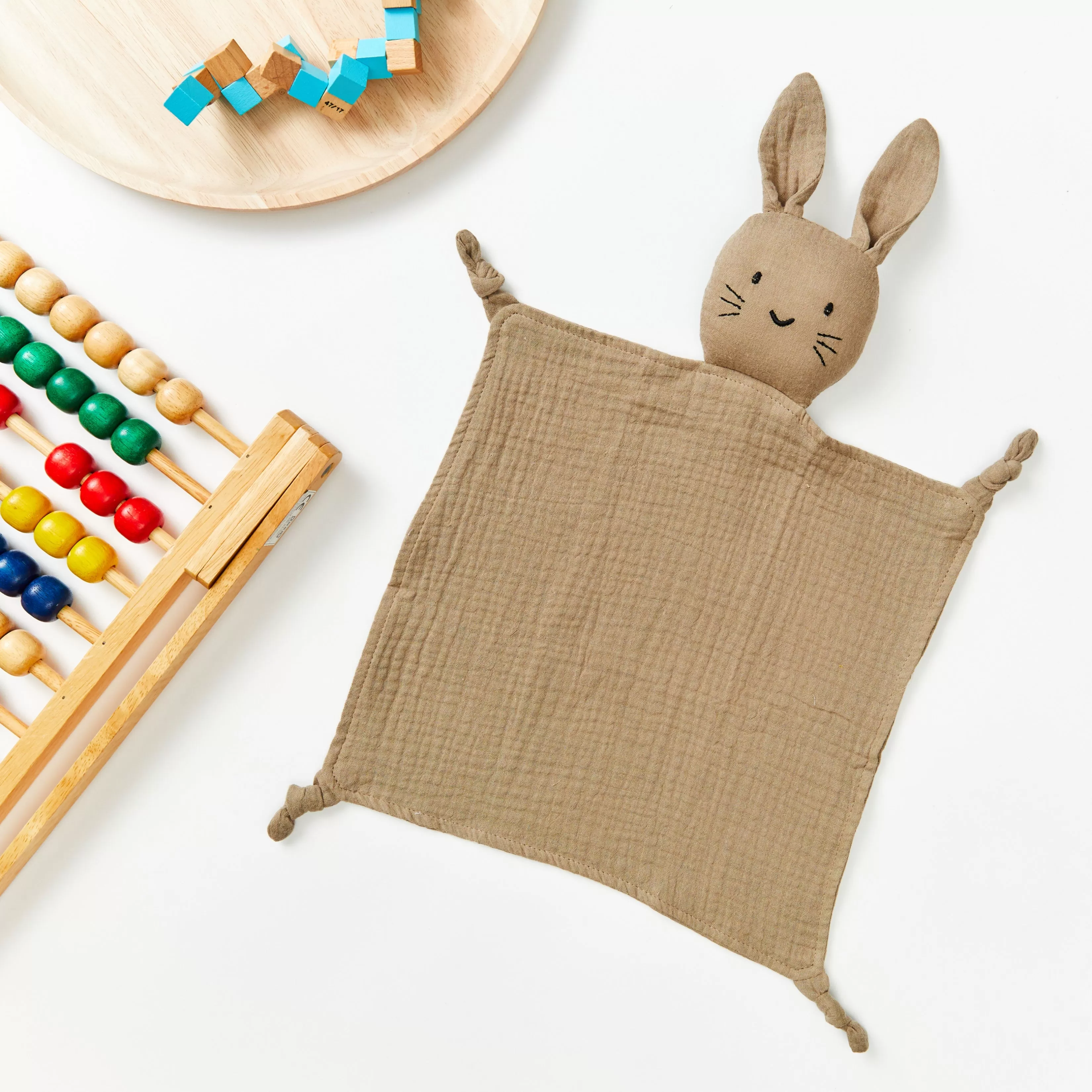 Cotton Baby Comforter Thumper The Bunny — Turquoise