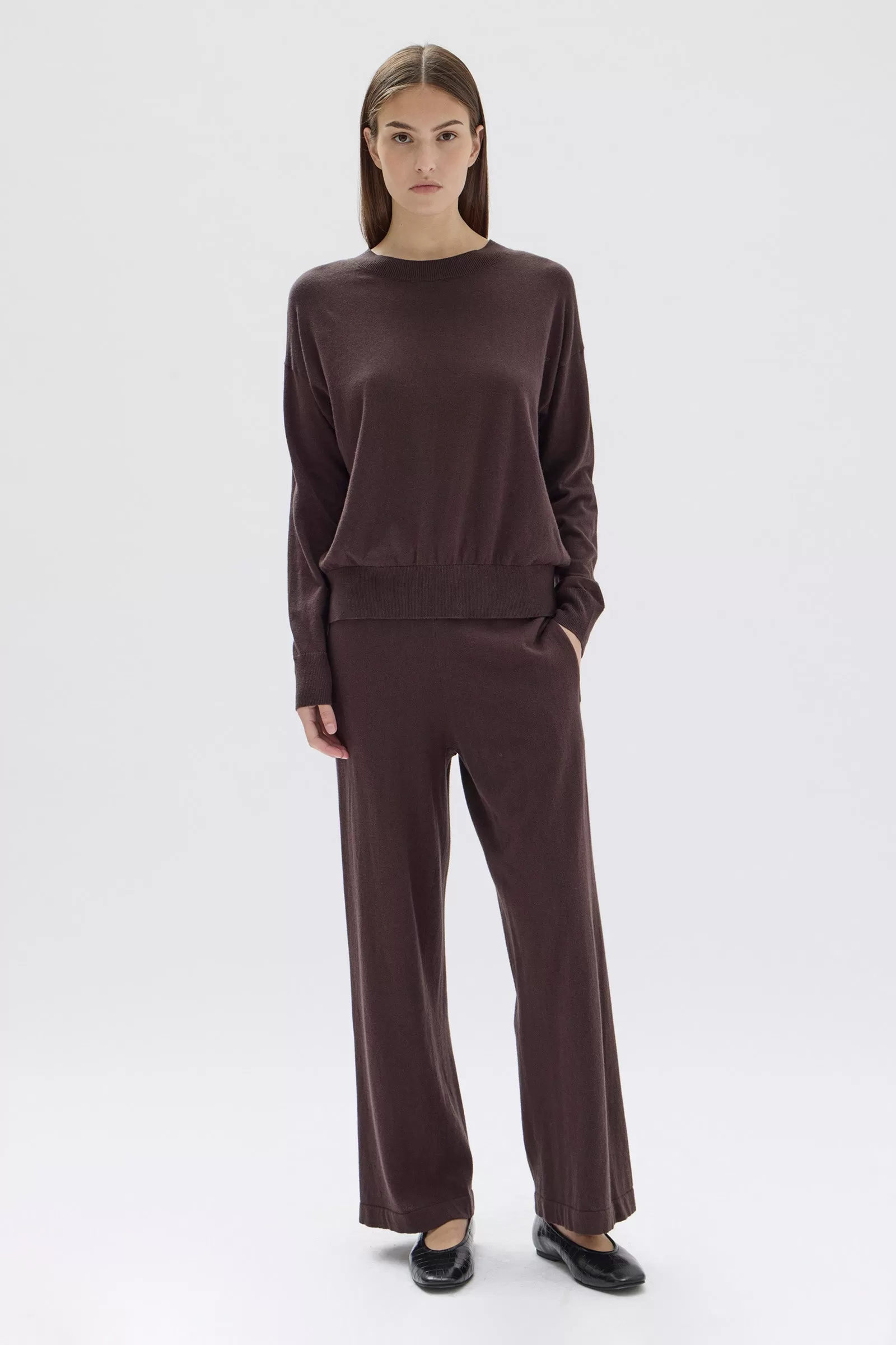 Cotton Cashmere Lounge Sweater