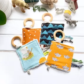 Crinkle Sensory Teethers ~ Various Designs