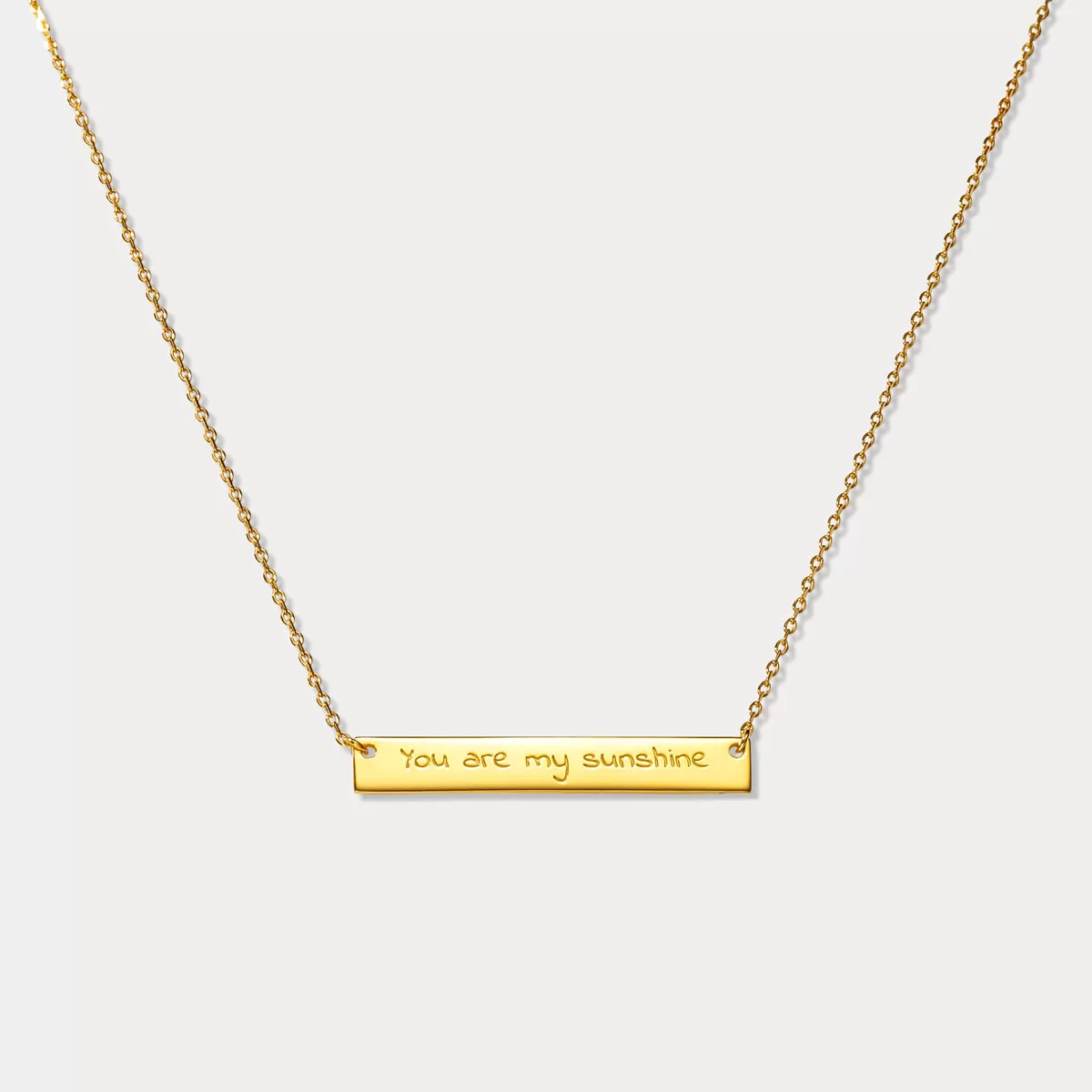 Custom Sentence Tag Chain Necklace