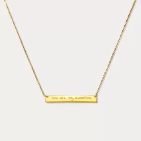 Custom Sentence Tag Chain Necklace