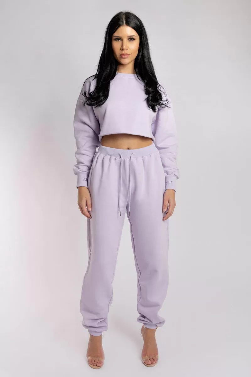 CXIX Oversized Jogger Bottoms - Lilac