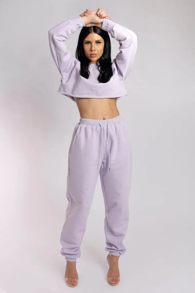 CXIX Oversized Jogger Bottoms - Lilac