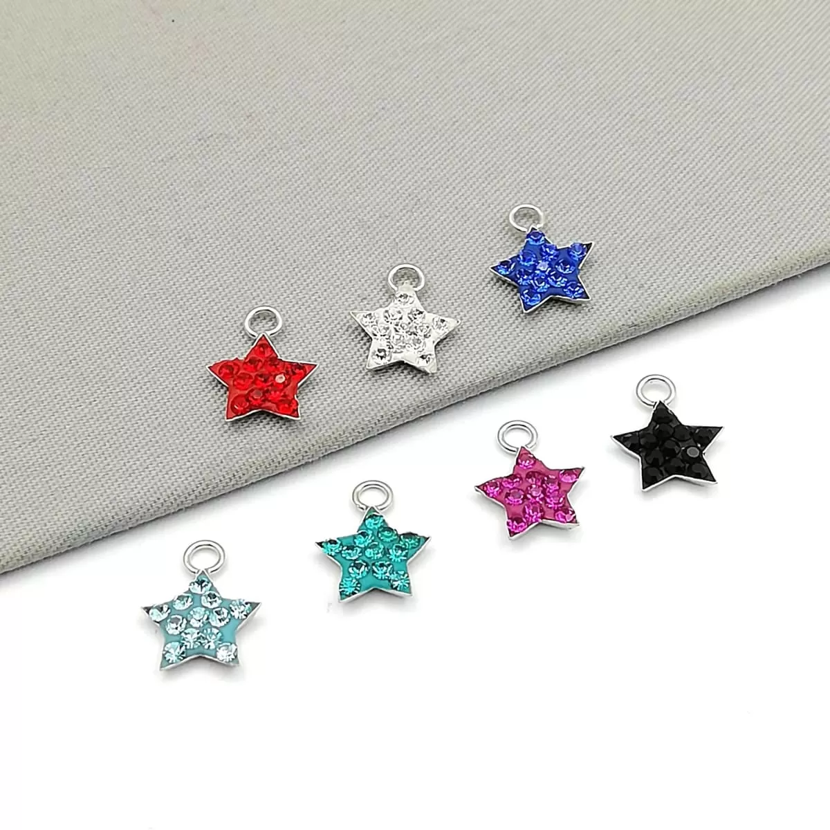 CZ Star Necklace, Constellation Jewelry, Cartilage Hoops, Rose Gold Star Charm, Small Hoop Earrings, Tiny Crystal Charms, G8