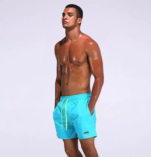 Drawstring Men Beach Shorts