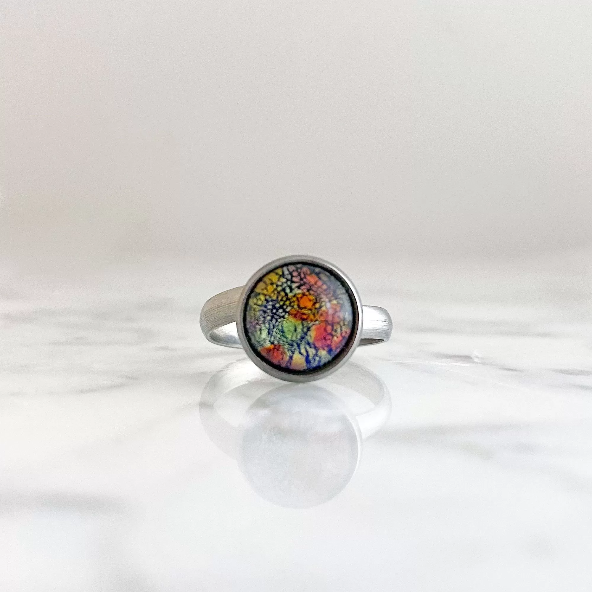 ELROY fire opal cocktail ring