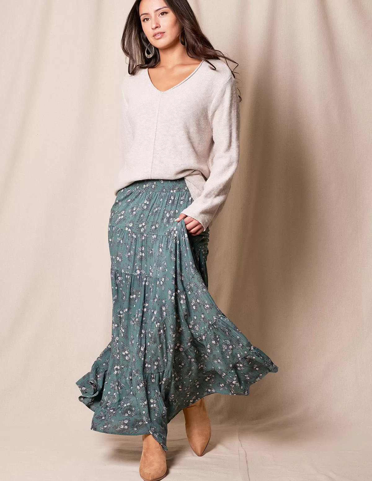 Emmalyn Maxi Skirt - Mineral